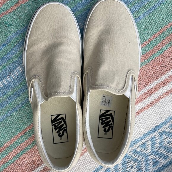 Vans Classic Slip-On Shoe Tan (Women's 8, Men's 6.5) - Picture 4 of 4